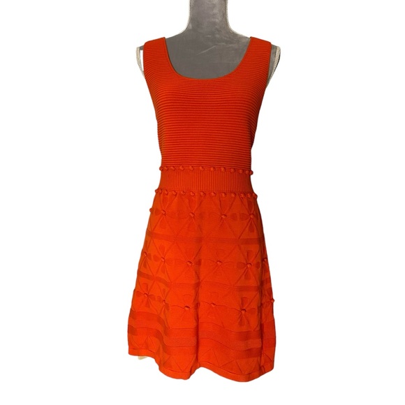 Milly of New York Dresses & Skirts - Milly of New York orange knit sleeveless dress size large